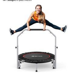 Mini Trampoline Rebounder For Fitness With Handle