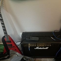 Jackson Guitar and Marshall Amp