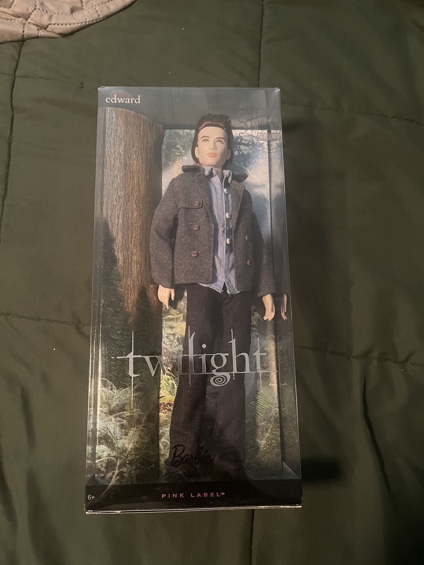 Mattel Twilight Edward Cullen 2009 Barbie Figure Pink Label New Sealed