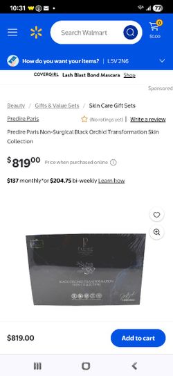 Black Orchid Transformation Skin Collection  (Retails Over 800+tax)