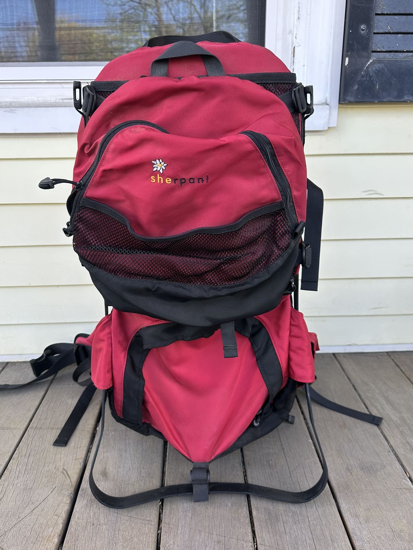 Sherpani Rumba Backcountry Kid Baby Carrier Hiking Backpack Red