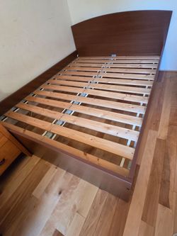 Queen size Bed Frame, and Mattress.