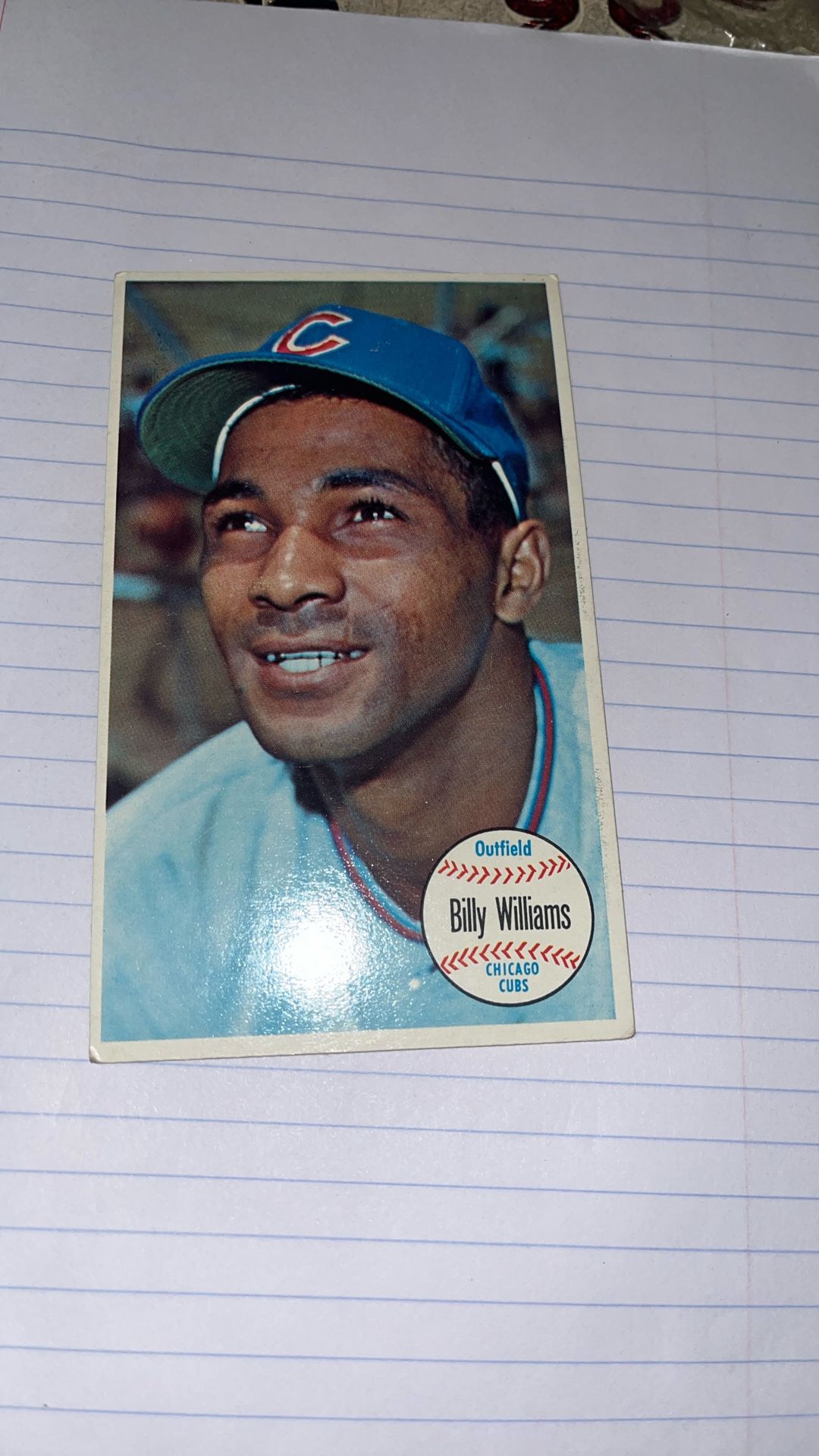 Billy Williams Card Baseball Chicago Cubs