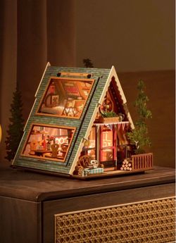 Robotime DG181 Rolife A-Frame Cabin DIY Miniature House