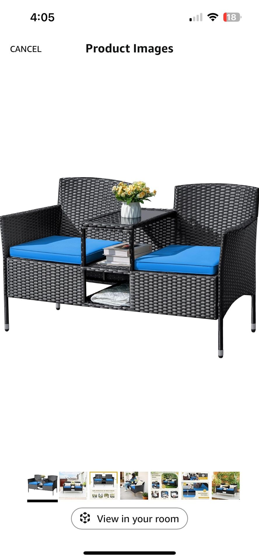 Outdoor Furniture, Patio Love Seat