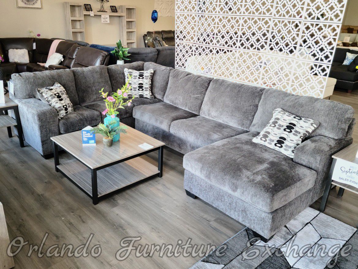 $50 DOWN FINANCING!!!! BRAND NEW GREY SECTIONAL SOFA COUCH ‼️ 