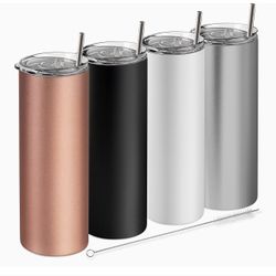 20oz Stainless Steel Skinny Tumbler Set