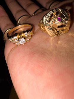 2 14K Gold Rings