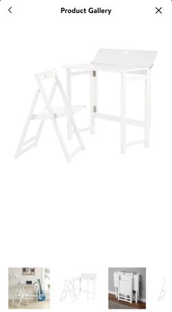Foldable Desk And Chair Two Piece 
