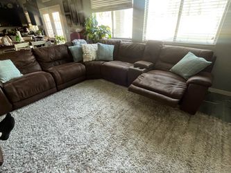 Sectional plus love seat couch