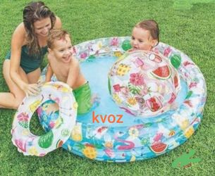 🍓🍐🐳💦Just so fruity pool set intex 48inx10in🍎🍍