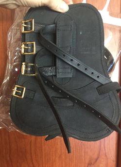 Pair of Equine Leather Tendon Boot