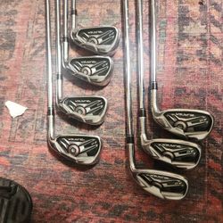TaylorMade Burner 2.0 Irons – 5-PW (7 clubs) – Regular Flex – Upgraded Grips