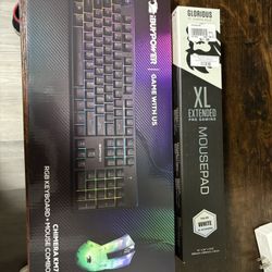 Keyboard & Mouse And Mouse Pad