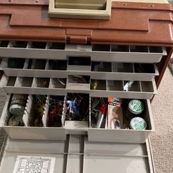 Vintage Plano 777 Tackle  Box Stuffed