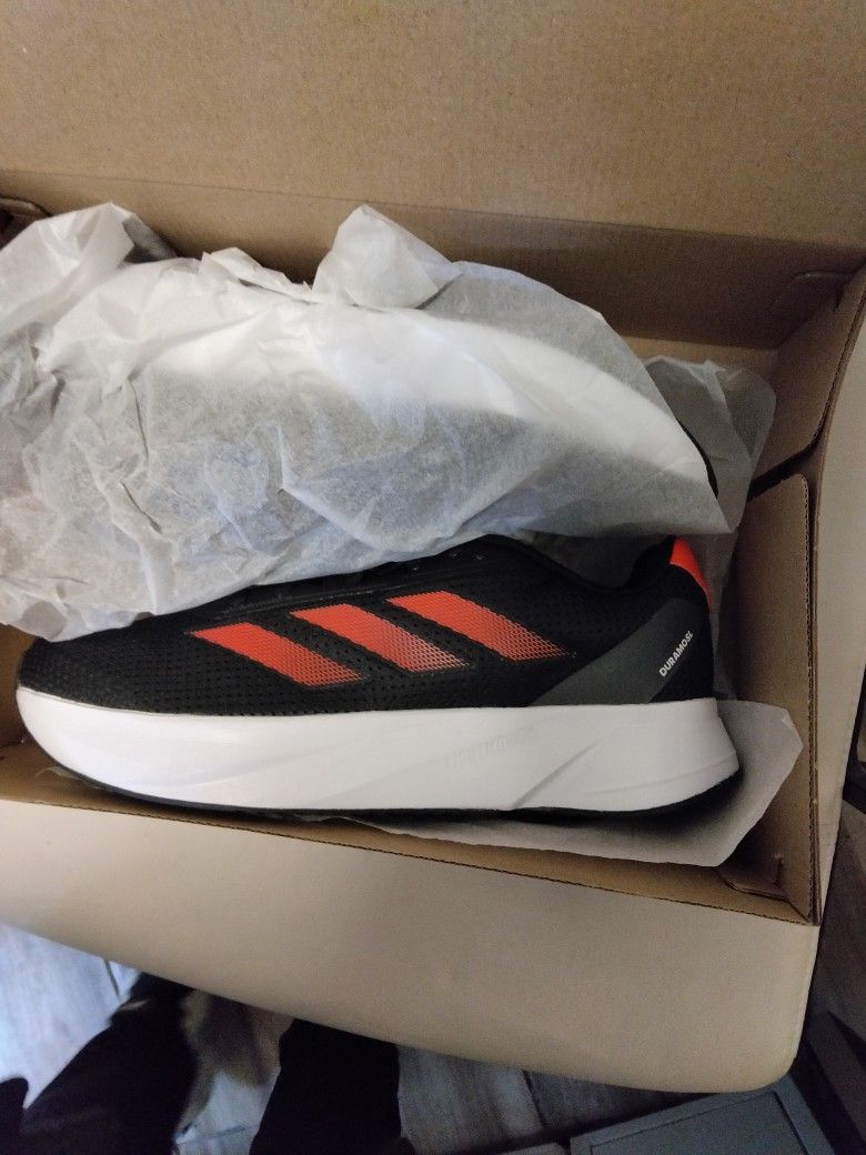 NEW 11.5 black and solar red Adidas Duramo SL