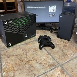 Xbox Series X With Two Controllers