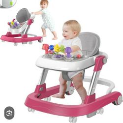 Baby Walker 3in1 Foldable Baby Walker And Baby Aktivity Center With Music And Toys, Tray 8 Gear Height Adjusment. New.