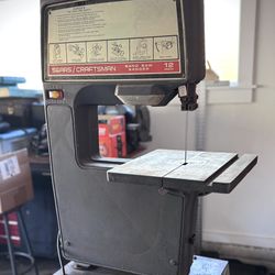 Craftsman 12” Vintage Band Saw Original 