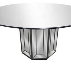 Designer Mirrored Dining Table Base