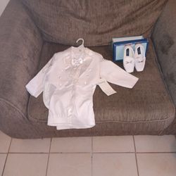 Boys Baptism Suit Set