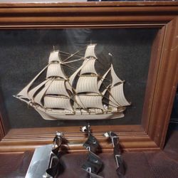 Nautical Clock And Artwork 