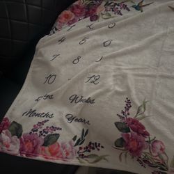 Baby Milestones Blanket 