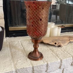 Glass Candle Holder
