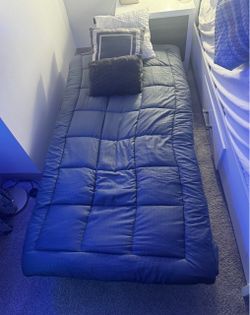 Grey futon