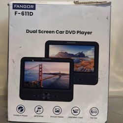 FANGOR 7.5" Portable Dual DVD Player for Car,