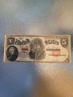1907 $5 Dollar Note