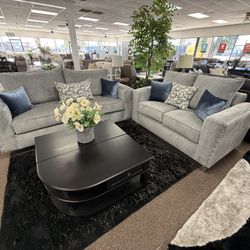 2 PC SOFA AND LOVESEAT 