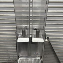 Two Flavor Crathco Cold Drink Dispenser Refrigerated Beverage Fountain Two Tap 115v Works Great