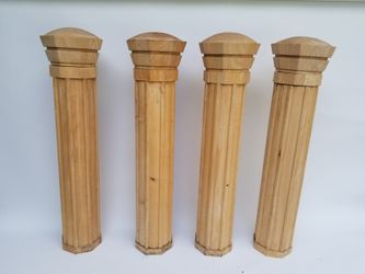 4@ solid wood table or desk legs