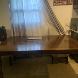 Wood Table Fits 6 Chairs