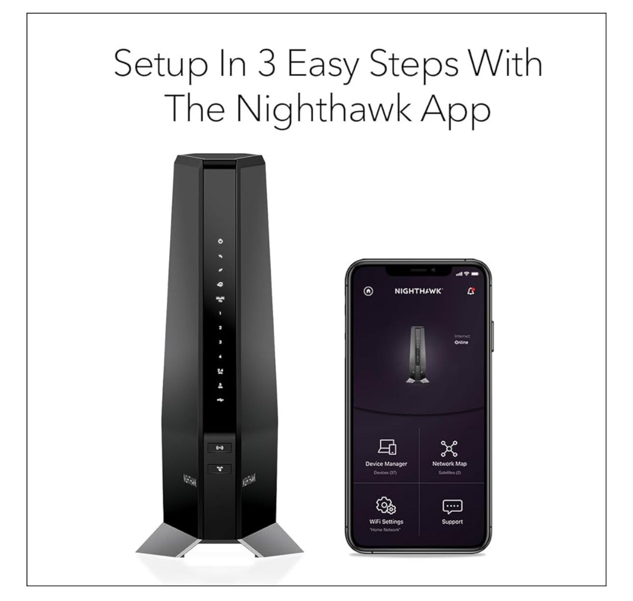 Brand NEW - NETGEAR Nighthawk Cable Modem with Built-in WiFi 6 Router (CAX80)
