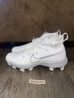 Nike Alpha Huarache NXT MCS Baseball Cleats Mens Size 9 White/Grey DJ6519-103