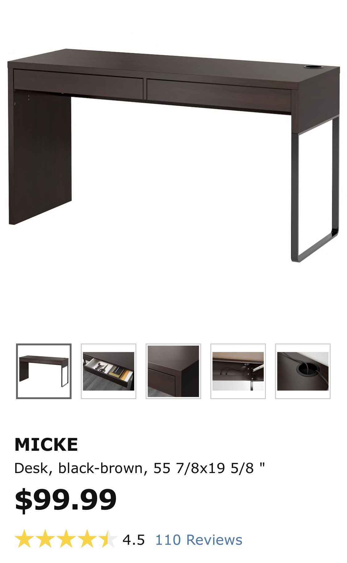 IKEA office desk and office chair