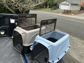 Small Dog Cat Rabbit Bunny Kennel Crate Carrier Like New 24" L by 14” W by 14” H $25 Each