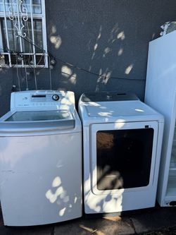 LG washer + dryer and fridge