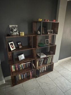 Two entry shelves