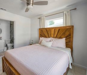 Solid Wood Bed Frame with Sunburst Headboard