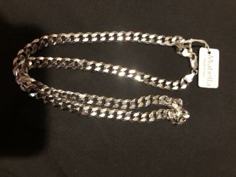 22 Inch Miabella Italian Silver Necklace Chain 