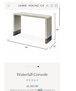 Jamie Young Co. Waterfall Console