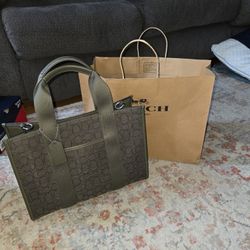Coach Signature Jacquard Smith Tote Bag 
