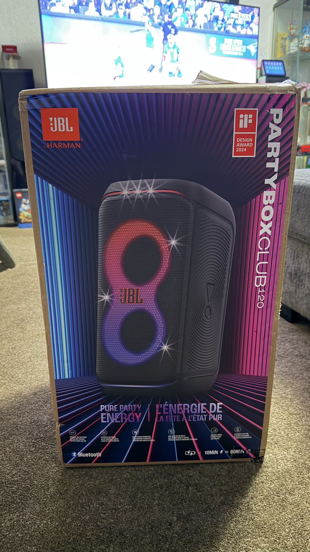 JBL PartyBox Club 120 Bluetooth Wireless Speaker - Black 