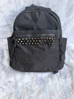 Small Black Studded Backpack