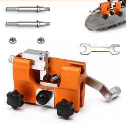 2026 New Klampero Chain Sharpener, Chain Saw Sharpener Tool, Portable Hand Crank Chainsaw Chain Sharpener Set, Portable Household Hardware Tool, For C