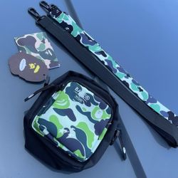 Bape Green Crossbody Bag 