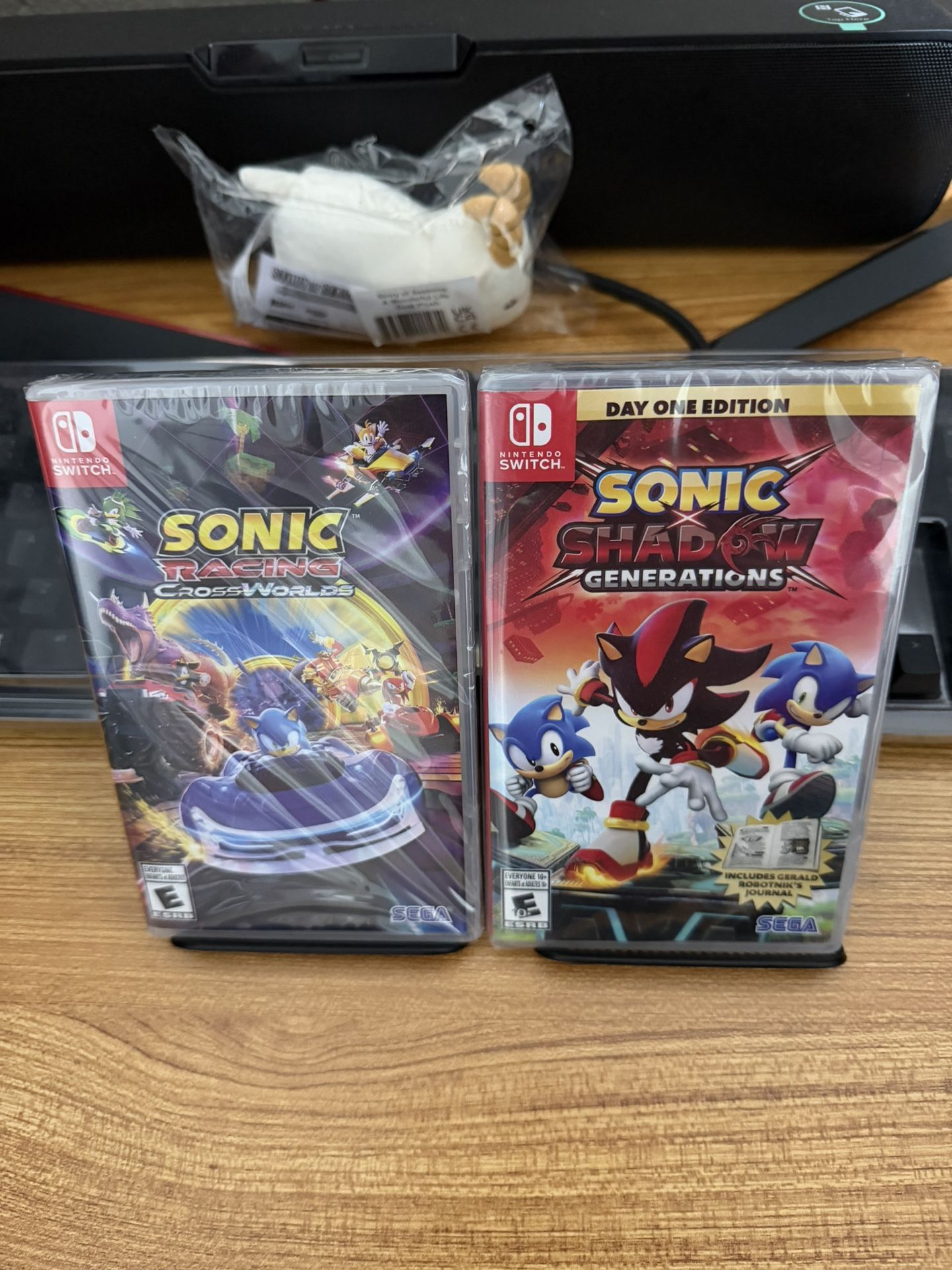 NEW SEALED Sonic Racing Crossworlds + Sonic Shadow X Generations For Nintendo Switch